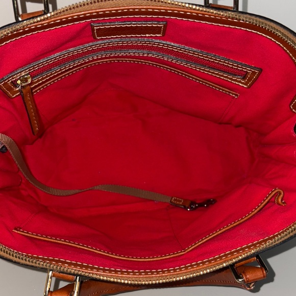 Dooney & Bourke Black and Brown Pebble Zip Zip Satchel - Picture 3 of 9